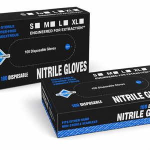 Black Nitrile Examination Gloves, Powder-Free, 6 Mil